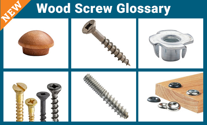 Rockler Wood Screw Glossary