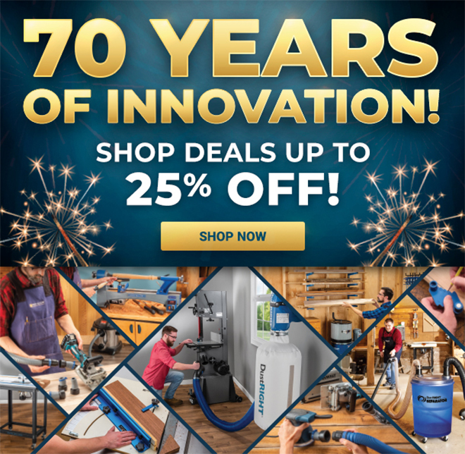 Shop Rockler's 70 Years of Innovation - Up to 25% Off