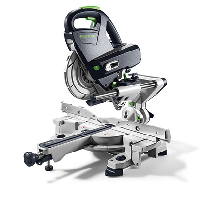 Angled view of Festool KSC60 Miter Saw worksurface