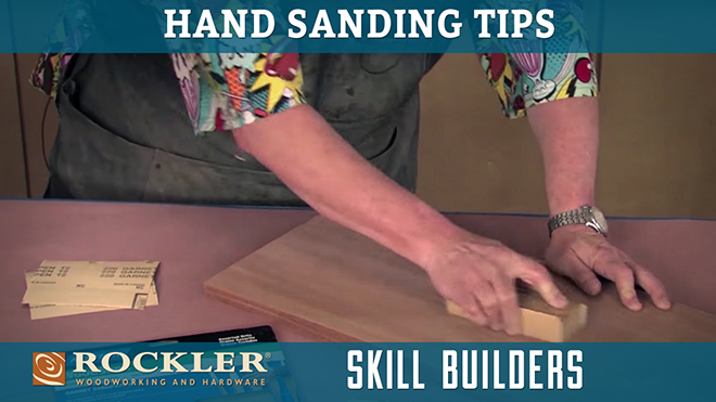 How to sand a woodworking project