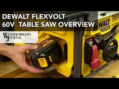 DeWALT FLEXVOLT 60V MAX Table Saw Features Overview