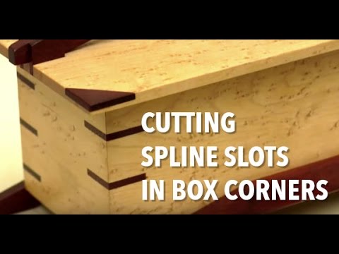 How to Cut Spline Slots in Mitered Corner Joints