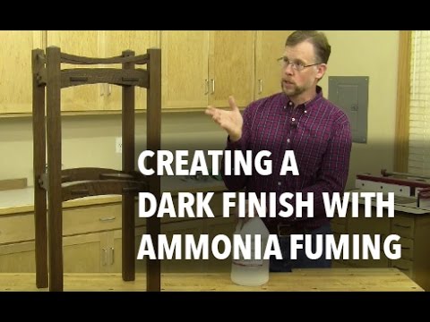 How to Create a Dark Wood Finish Using Ammonia Fuming