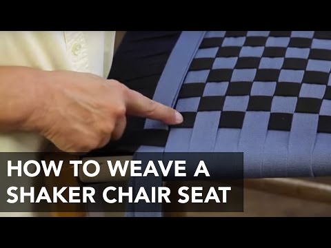 How to Weave a Seat for a Shaker Chair