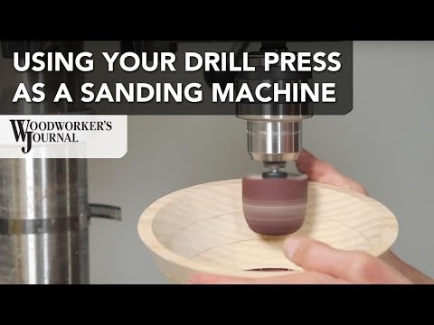 Using Your Drill Press as a Sanding Machine