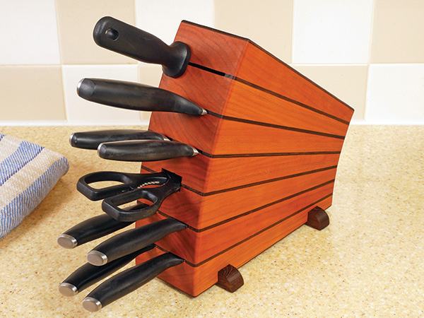 PROJECT: Pinstriped Knife Block