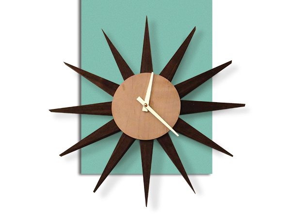 Retro starburst clock project