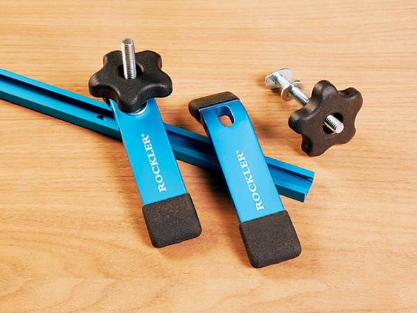 Rockler t-track with adjustable clamps